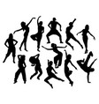 modern dancer expressive silhouette vector image