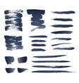 realistic brushes vector image vector image