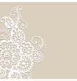 flower ornament background vector image vector image