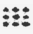 set talk bubbles speech blank empty bubble icon vector image