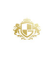 lion logo template vector image vector image