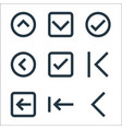 ui line icons linear set quality line set vector image