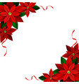 christmas decoration on white vector image