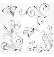 floral set vector image