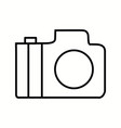 unique camera line icon vector image