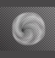 cloud vortex spinning funnel transparent vector image