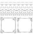 set of elegant frames and borders vector image