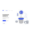 concept symbolizes financial growth vector image vector image