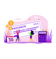 paycheck concept vector image