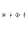 compass icon nautical for travel vector image vector image