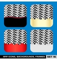set of app icon backgrounds frames templates vector image