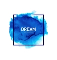abstract blue watercolor splash vector image