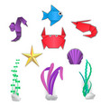 paper cut beach vector image