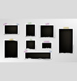 torn photo picture rip paper edge frame vector image vector image