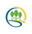 tree letter g company logo vector image vector image