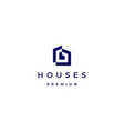 house home architect mortgage facade logo icon vector image