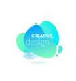 abstract shape color liquid fluid gradient vector image vector image