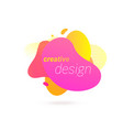 color liquid gradient abstract fluid splash vector image vector image
