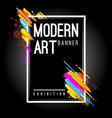 modern art banner vector image