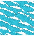 sea seamless pattern with abstract hand drawn vector image
