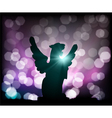lion and lights vector image vector image