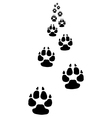 trail of dog vector image