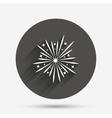 fireworks sign icon explosive pyrotechnic show vector image