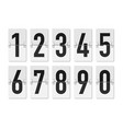 counter numbers display vector image