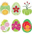 easter egg decorations vector image