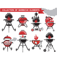 barbecue set vector image