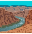 grand canyon national park vector image