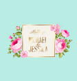 marriage invitation card vector image