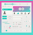 user interface elements for web and mobile vector image