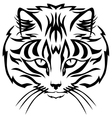 cat muzzle black vector image