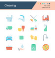 cleaning iconsflat design collection 46 vector image vector image