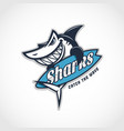 shark mascot vector image