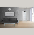 spacious living room realistic interior vector image