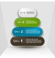 trendy options version set vector image