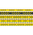 yellow caution stripes quarantine coronavirus vector image