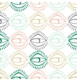 abstract eyes seamless pattern vector image vector image