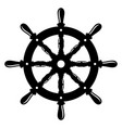 vintage steering wheel ship steering wheel vector image