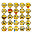 emoji and sad icon set vector image