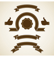 vintage ribbons vector image vector image