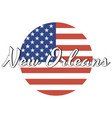circle button icon national flag the united vector image vector image
