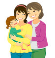 mothers and daughters vector image vector image