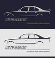 abstract car design concept automotive topics vector image