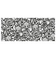 seamless pattern with flowers for white background vector image vector image