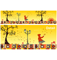 seasons collection autumn vector image vector image