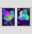 electronic music fest and electro summer wave vector image vector image