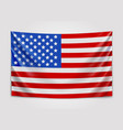 hanging flag of usa united states of america vector image vector image
